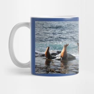 Sea Lions, marine life, wildlife, gifts, Feeling Good Mug